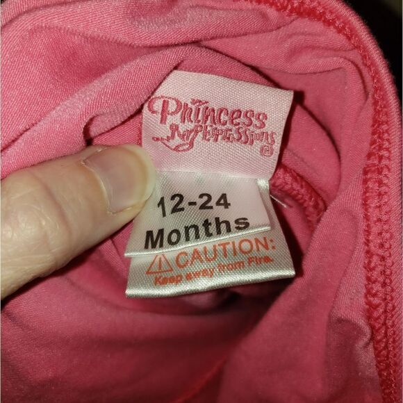 PRINCESS EXPRESSIONS PINK PRINCESS ONE PIECE DRESS UP TUTU SIZE 12-24 MONTHS - Picture 6 of 6